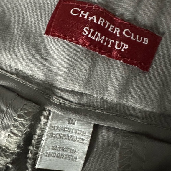Charter Club Gray Pants Size 10 - Picture 5 of 6